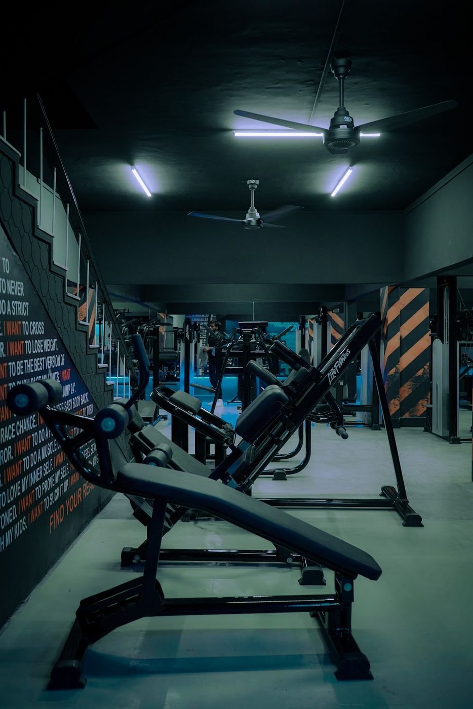 Go Lean 360 training floor with the 'Find your reason' wall